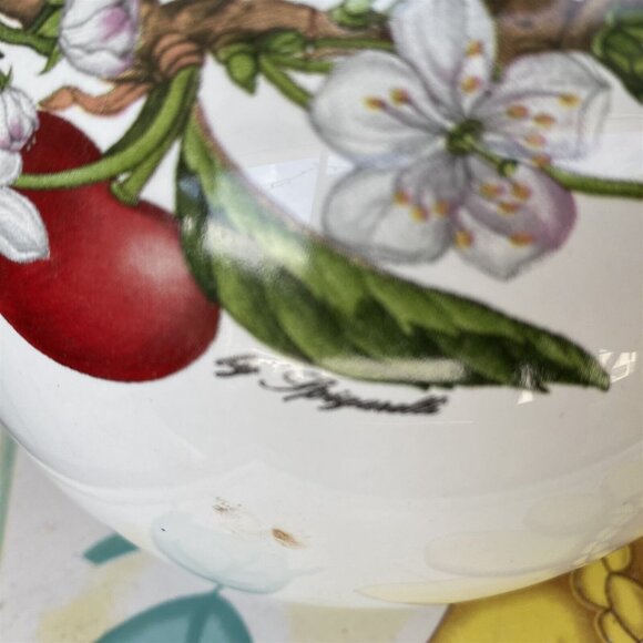 Vintage Italy Pitcher Creamer Abbiamo Tutto by Spigarelli Cherry Blossom Fruit - Picture 5 of 9